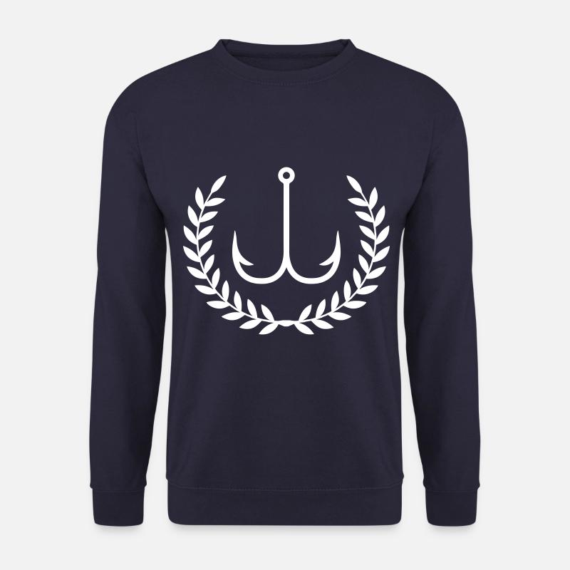 angelhaken symbol kranz - Unisex Pullover - Navy