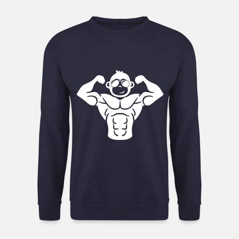 monkey muscles - Unisex Sweatshirt - navy