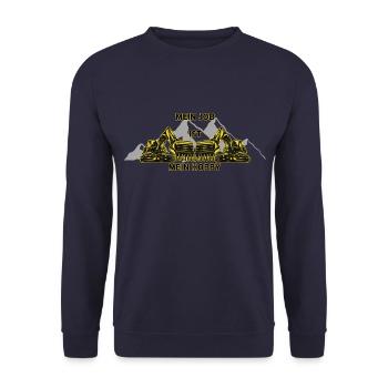 Mein Job, Mein Hobby - Unisex Pullover - Navy - Vorne - Alina (178cm) & Michal (187cm)