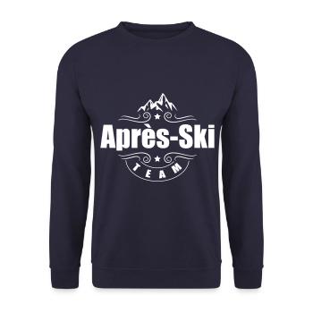 équipe après ski - Sweat-shirt Unisexe - marine - Devant - Alina (178cm) & Michal (187cm)