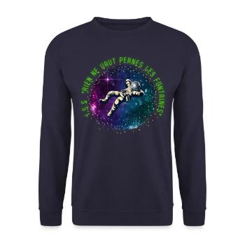 I.S.S Rien de vaut Pernes les Fontaines v - Sweat-shirt Unisexe - marine - Devant - Alina (178cm) & Michal (187cm)