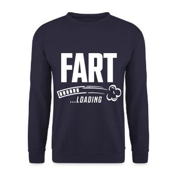Fart loading - Unisex Sweatshirt - navy - Front - Alina (178cm) & Michal (187cm)