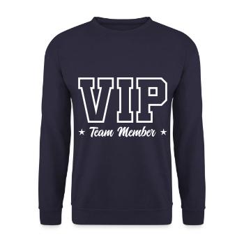 Équipe VIP - Sweat-shirt Unisexe - marine - Devant - Alina (178cm) & Michal (187cm)