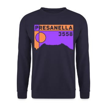 Cima Presanella Trentino Glacier Haute Altitude Montagne - Sweat-shirt Unisexe - marine - Devant - Alina (178cm) & Michal (187cm)