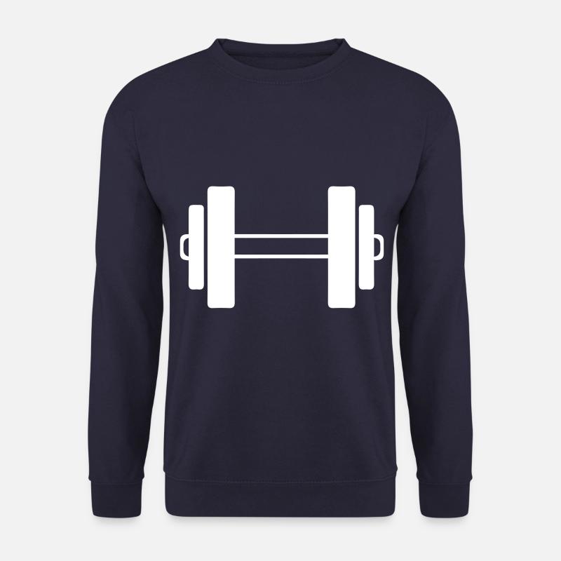 hantel icon symbol - Unisex Pullover - Navy