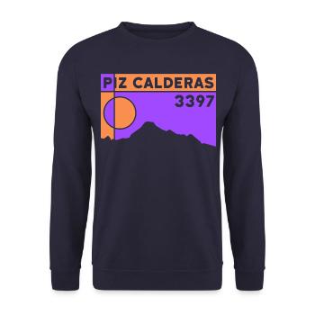 Piz Calderas, Ski de randonnée, Trail, Randonnée, Trekking en montagne - Sweat-shirt Unisexe - marine - Devant - Alina (178cm) & Michal (187cm)