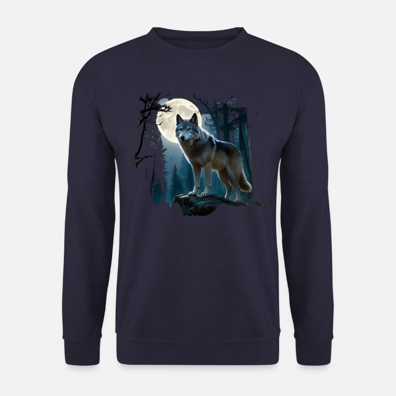 Lune du loup - Sweat-shirt Unisexe - marine