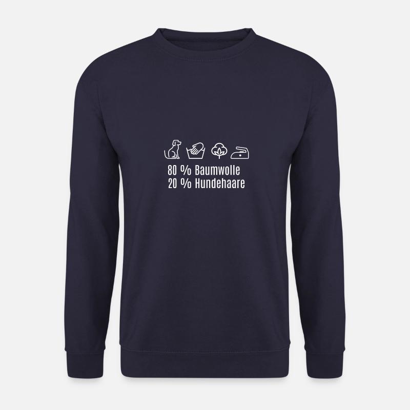 Lustiges Hunde Design Hundehaare Vierbeiner - Unisex Pullover - Navy