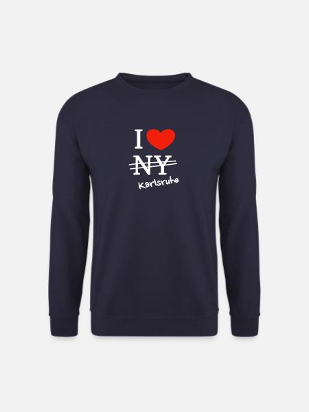Ich liebe Karlsruhe - I love Karlsruhe - Unisex Pullover - Navy