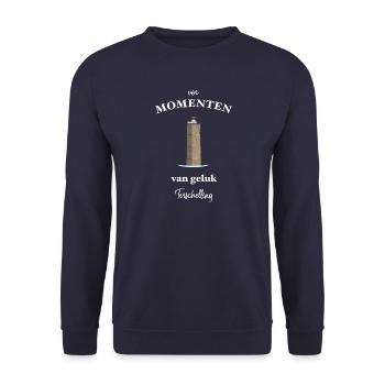 Terschelling , Glücksmomente - Unisex Pullover - Navy - Vorne - Alina (178cm) & Michal (187cm)