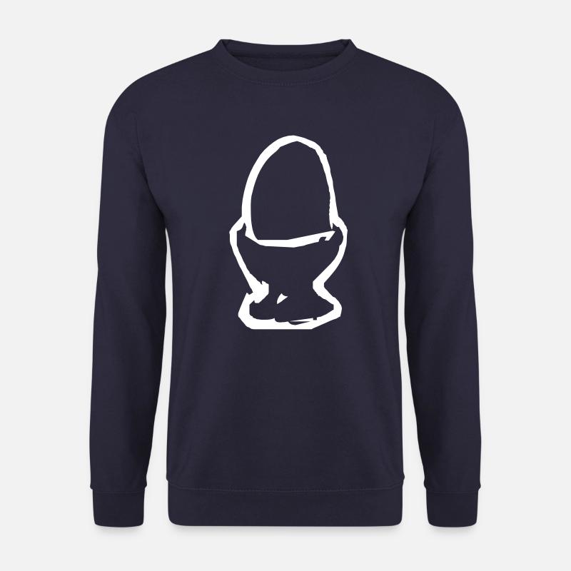 Gekochtes Ei im Becher - Unisex Pullover - Navy