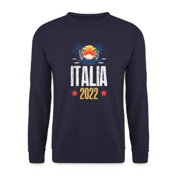 Italia 2022 - Unisex Pullover - Navy - Vorne - Alina (178cm) & Michal (187cm)