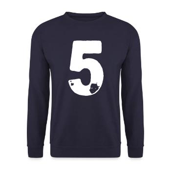 Maillot 5 numéros - Sweat-shirt Unisexe - marine - Devant - Alina (178cm) & Michal (187cm)