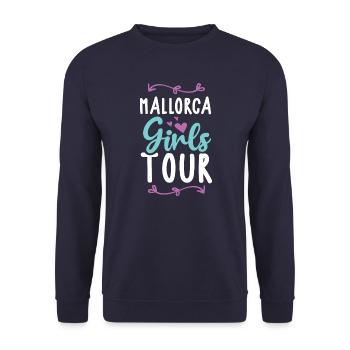 Majorque Girls Tour - Sweat-shirt Unisexe - marine - Devant - Alina (178cm) & Michal (187cm)