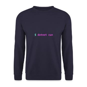 dotnet run Miami Vice - Unisex Sweatshirt - navy - Front - Alina (178cm) & Michal (187cm)