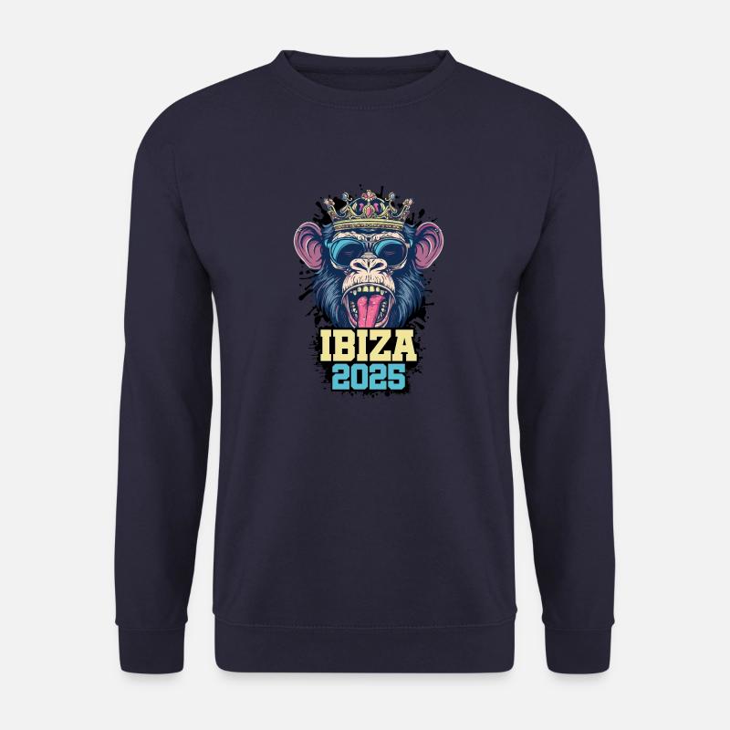 Ibiza 2025 Monkey - Unisex Sweatshirt - navy