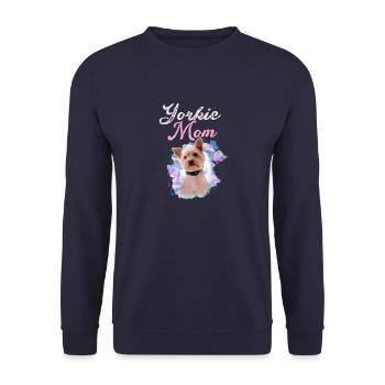 Yorkshire Terrier, Yorkie, Yorkshire,yorkie mom - Unisex Sweatshirt - navy - Front - Alina (178cm) & Michal (187cm)