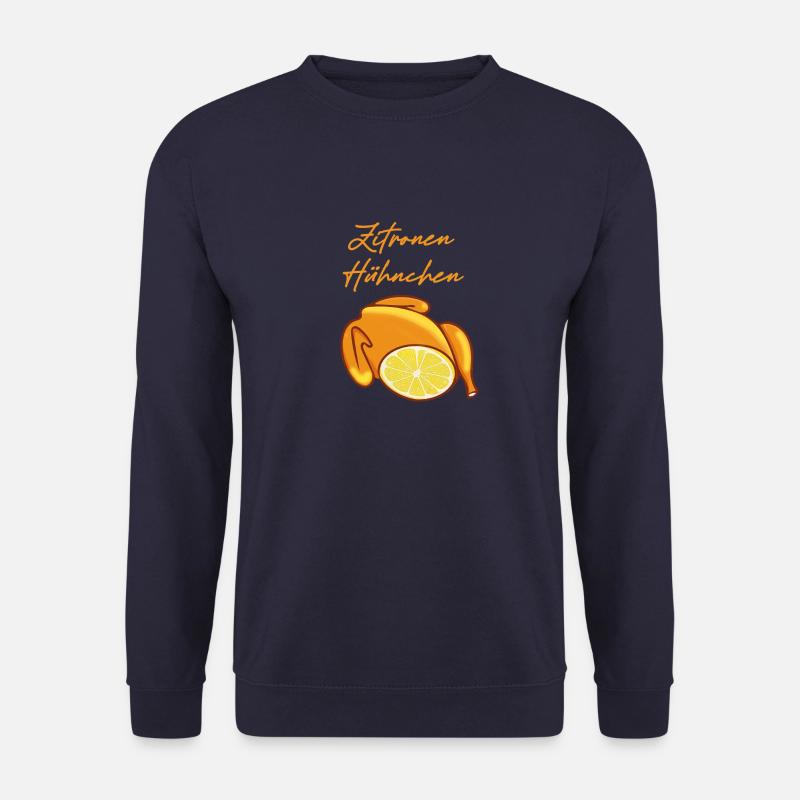 chicken.chicken,lemon,lemon chicken,comic - Unisex Sweatshirt - navy