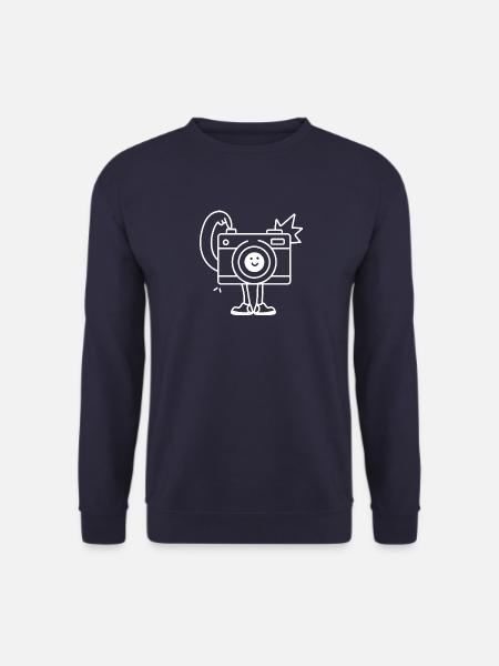 Lustige Comic Kamera Selfie - Unisex Pullover - Navy
