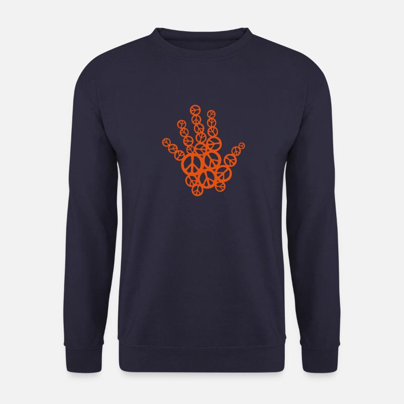 Handsymbol Friedensliebe - Unisex Pullover - Navy
