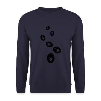 Beekeeper Icon honey - Unisex Sweatshirt - navy - Front - Alina (178cm) & Michal (187cm)