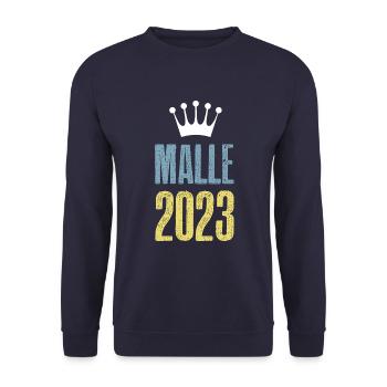 Malle 2023 Couronne - Sweat-shirt Unisexe - marine - Devant - Alina (178cm) & Michal (187cm)