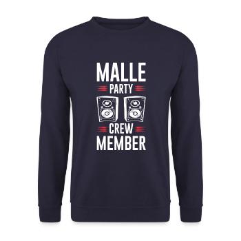 Équipage de Malle Party - Sweat-shirt Unisexe - marine - Devant - Alina (178cm) & Michal (187cm)