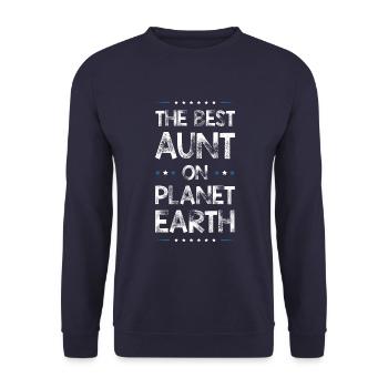Meilleure tante disant - Sweat-shirt Unisexe - marine - Devant - Alina (178cm) & Michal (187cm)