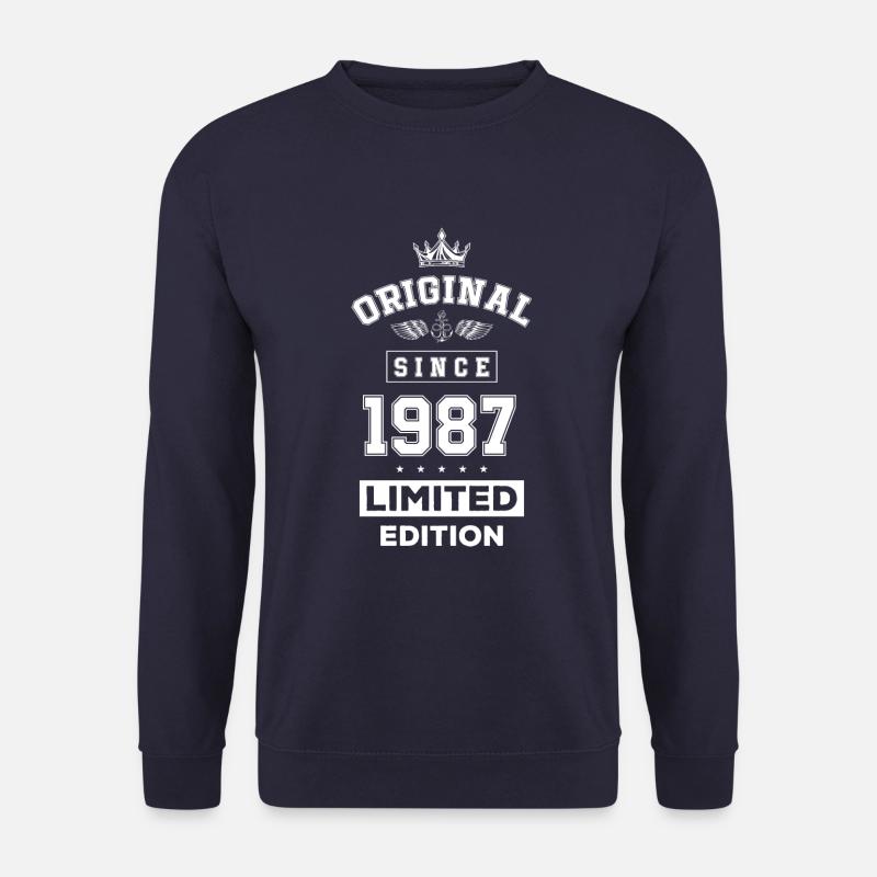 1987 limited edition birthday - Unisex Sweatshirt - navy
