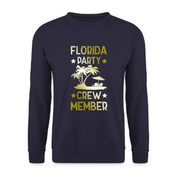 Équipe de fête en Floride - Sweat-shirt Unisexe - marine - Devant - Alina (178cm) & Michal (187cm)