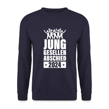 Enterrement de vie de garçon 2024 - Sweat-shirt Unisexe - marine - Devant - Alina (178cm) & Michal (187cm)