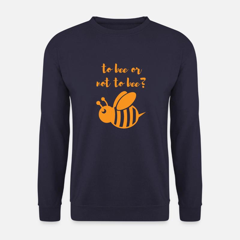 Per api o no fiori ambiente apicoltore - Felpa unisex - navy