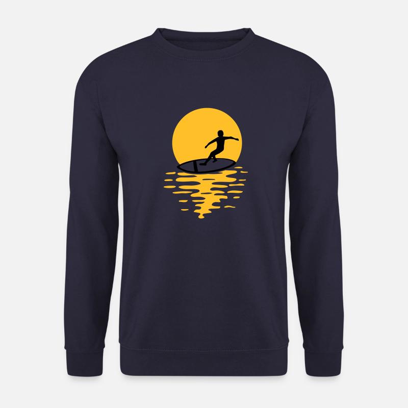 Surfeurs du soleil du soir - Sweat-shirt Unisexe - marine