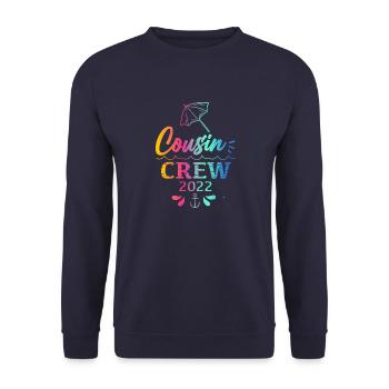 Cousin crew 2022 Summer Vacation - Sweat-shirt Unisexe - marine - Devant - Alina (178cm) & Michal (187cm)