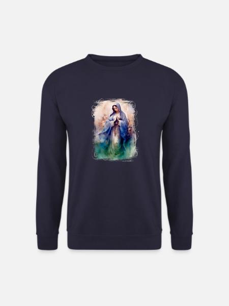 Heilige Maria Maria Madonna Mariana Jungfrau Maria Heilig - Unisex Pullover - Navy