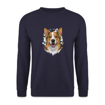 Le Chic du Chien - Sweat-shirt Unisexe - marine - Devant - Alina (178cm) & Michal (187cm)