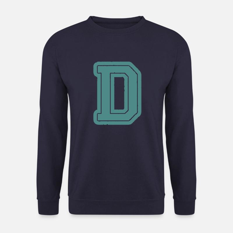 D Buchstabe - Unisex Pullover - Navy
