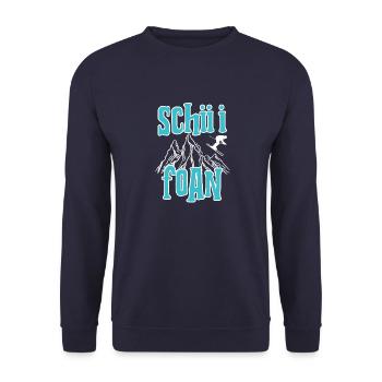 skifahren schifoan is das leiwandste SCHIII FOAN - Sweat-shirt Unisexe - marine - Devant - Alina (178cm) & Michal (187cm)