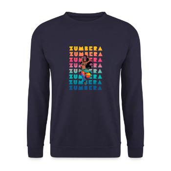 DANSEUSE LATINE - Sweat-shirt Unisexe - marine - Devant - Alina (178cm) & Michal (187cm)