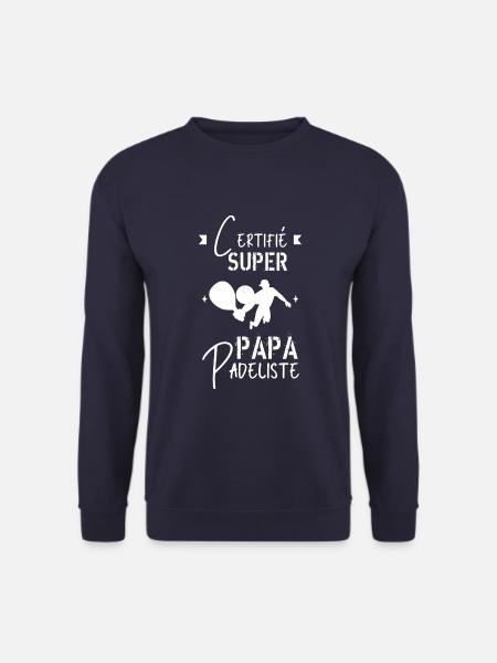 Super papa padeliste - Sweat-shirt Unisexe - marine