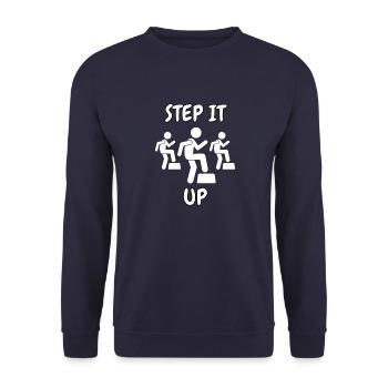Aérobic aérobic Sport Fitness Cadeau Femmes - Sweat-shirt Unisexe - marine - Devant - Alina (178cm) & Michal (187cm)