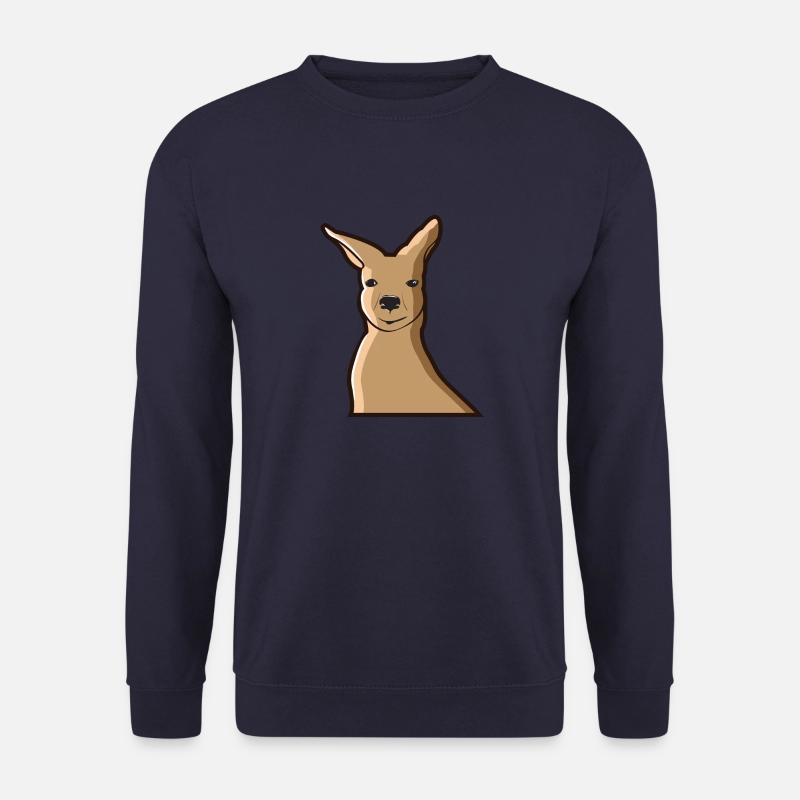 Kangaroo Kangaroo Australia Marsupial Pouch - Unisex Sweatshirt - navy