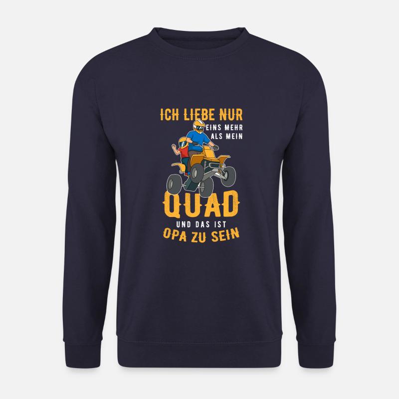Quad Opa Großvater Opi Enkelkind Enkel Opa - Unisex Pullover - Navy
