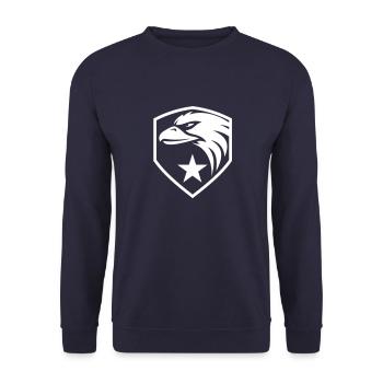 Eagle Star - Sweat-shirt Unisexe - marine - Devant - Alina (178cm) & Michal (187cm)