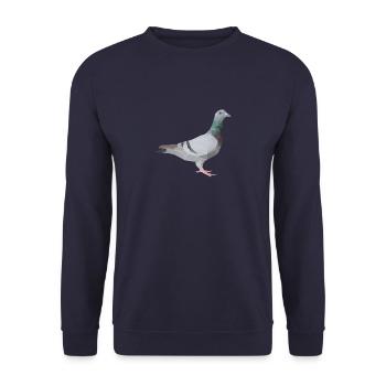 Taube - Unisex Pullover - Navy - Vorne - Alina (178cm) & Michal (187cm)