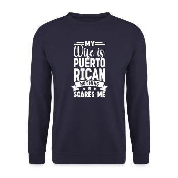Puerto Rico - Unisex Sweatshirt - navy - Front - Alina (178cm) & Michal (187cm)