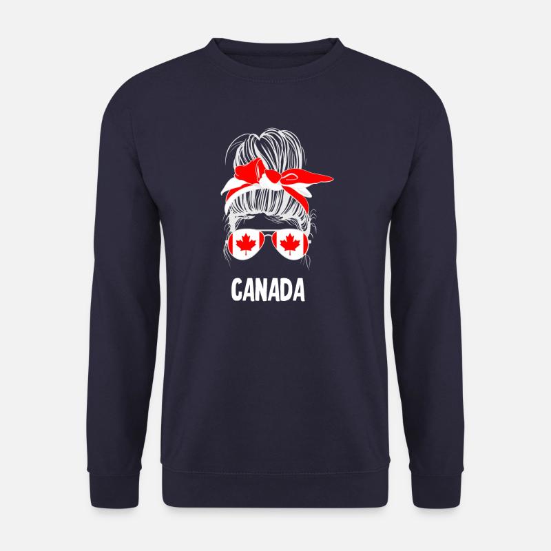 Chignon désordonné Canada - Sweat-shirt Unisexe - marine