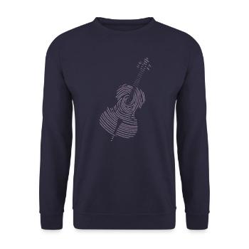 Classical Music Cello - Unisex Sweatshirt - navy - Front - Alina (178cm) & Michal (187cm)