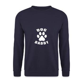 Dog Daddy - Unisex Pullover - Navy - Vorne - Alina (178cm) & Michal (187cm)