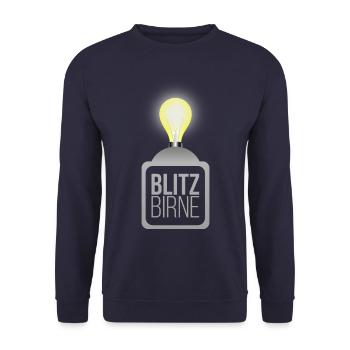 Flash bulb incandescent lamp clever - Unisex Sweatshirt - navy - Front - Alina (178cm) & Michal (187cm)